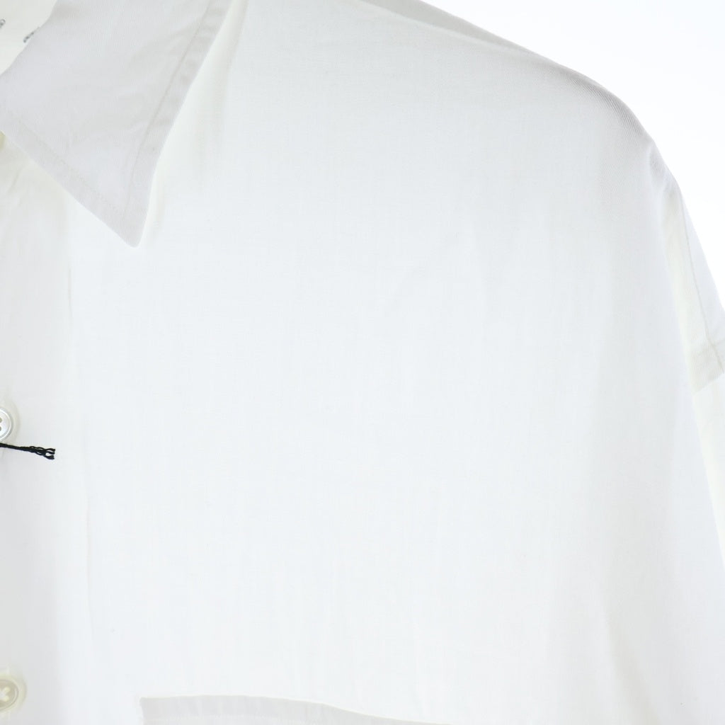Porter Classic(ポータークラシック) ROLL UP BOTANICAL SHIRT ロールアップ リヨセル 長袖ボタニカルシャツ ホワイト PC-016-3988