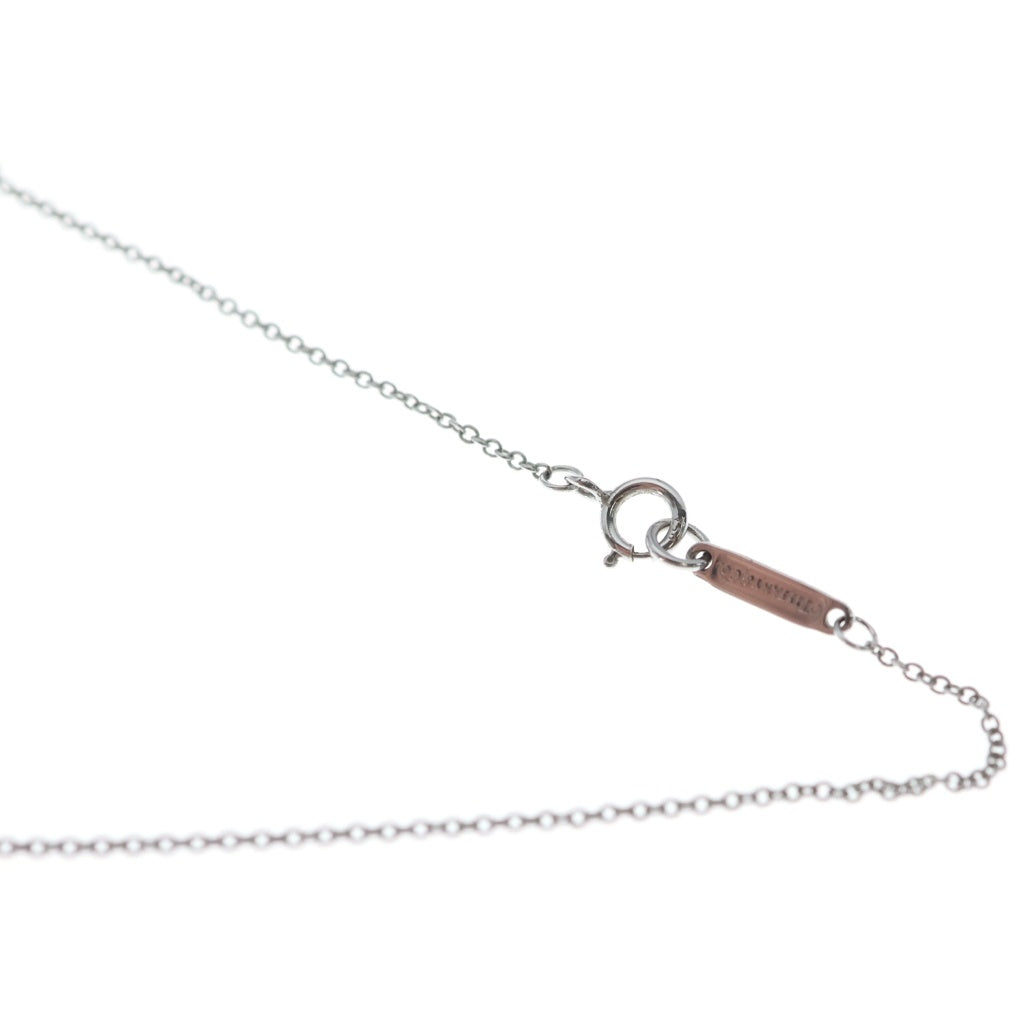 TIFFANY & Co.(ティファニー) K18WG オープンアトラス メダリオン ダイヤ ラージモデル サークルチェーンネックレス ホワイトゴールド レディース