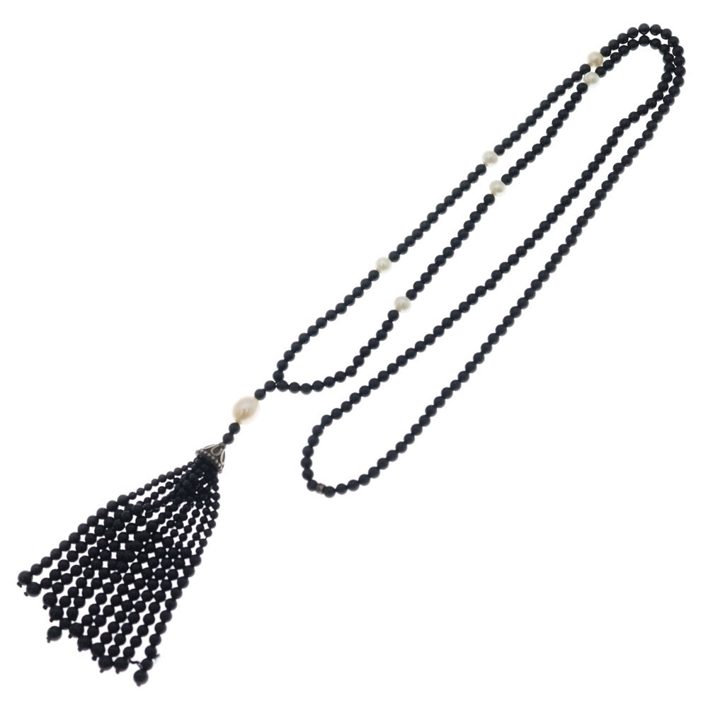 TIFFANY & Co.(ティファニー) ジーグ フェルド コレクション オニキス フリンジ ネックレス ブラック レディース
