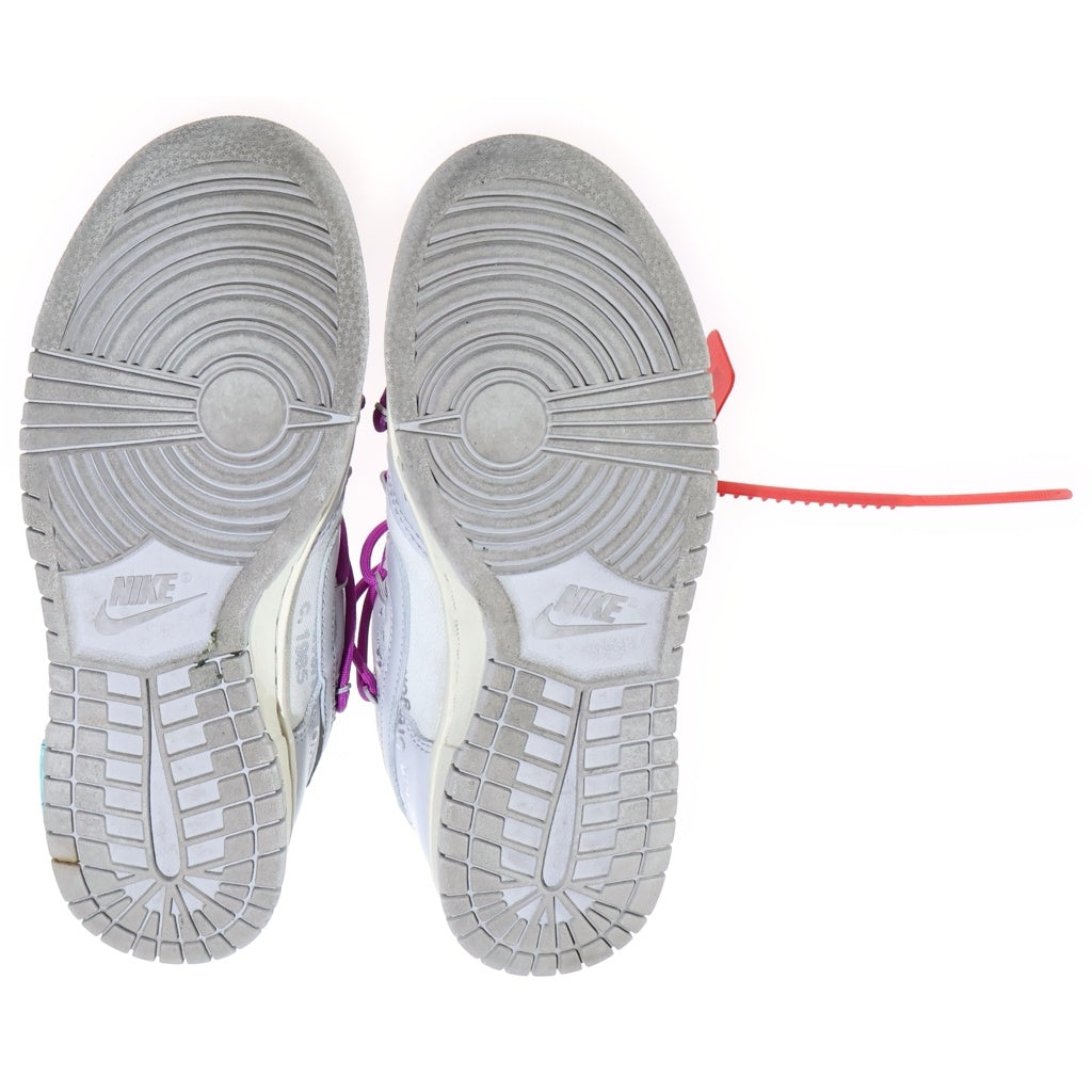 NIKE(ナイキ) ×OFF WHITE DUNK LOW 1 of 50 Lot.45 オフホワイト ダンク ローカットスニーカー レディース ホワイト DM1602-101