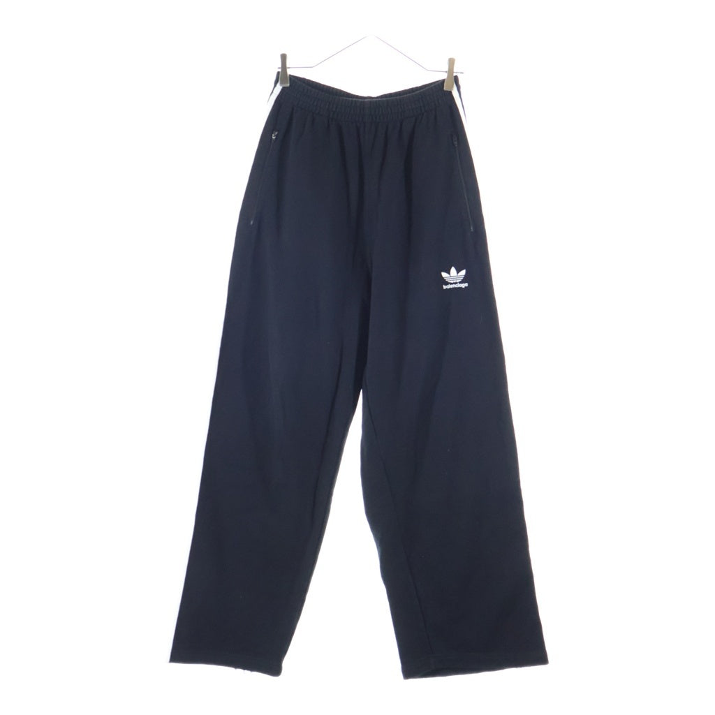 BALENCIAGA(バレンシアガ) 23SS ×adidas BAGGY SWEATPANT アディダス サイドライン バギースウェット トラックパンツ ブラック 723817 TNVN2