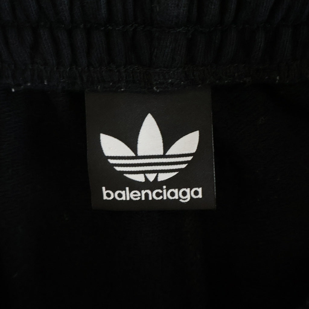 BALENCIAGA(バレンシアガ) 23SS ×adidas BAGGY SWEATPANT アディダス サイドライン バギースウェット トラックパンツ ブラック 723817 TNVN2