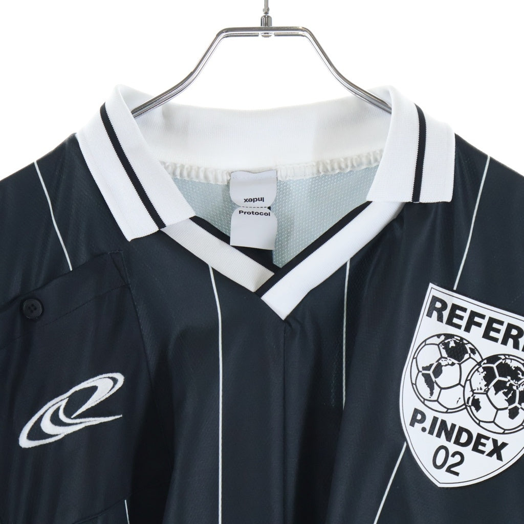 Protocol Index(プロトコル インデックス) 26SS REFEREE FOOTBALL JERSEY レフェリー フットボールジャージ 半袖ゲームシャツ ブラック