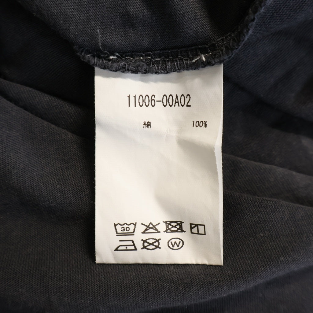 SATISFY(サティスファイ) MOTHTECH T-SHIRTS モステック フロントプリントTシャツ 半袖クルーネックカットソー グレー 11006-00A02