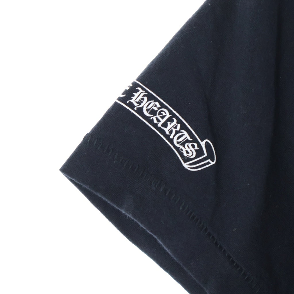 CHROME HEARTS(クロムハーツ) W CH PLUS HORSESHOE S/S TEE バックCHプラスライン ホースシュー クルーネック 半袖Tシャツ カットソー ブラック レディース