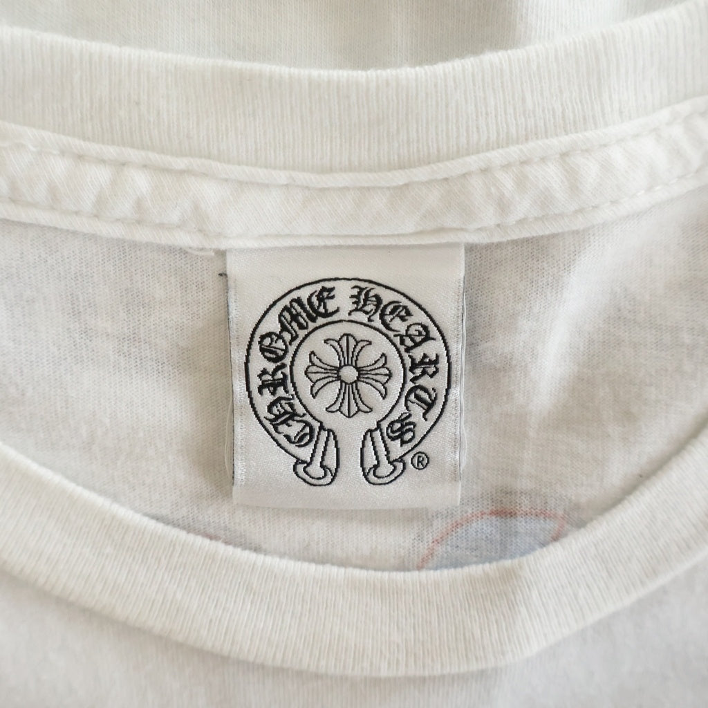 CHROME HEARTS(クロムハーツ) 10TH anniversary AOYAMA DAGGER S/S TEE 青山店10周年記念 ダガープリント クルーネック 半袖Tシャツ カットソー ホワイト