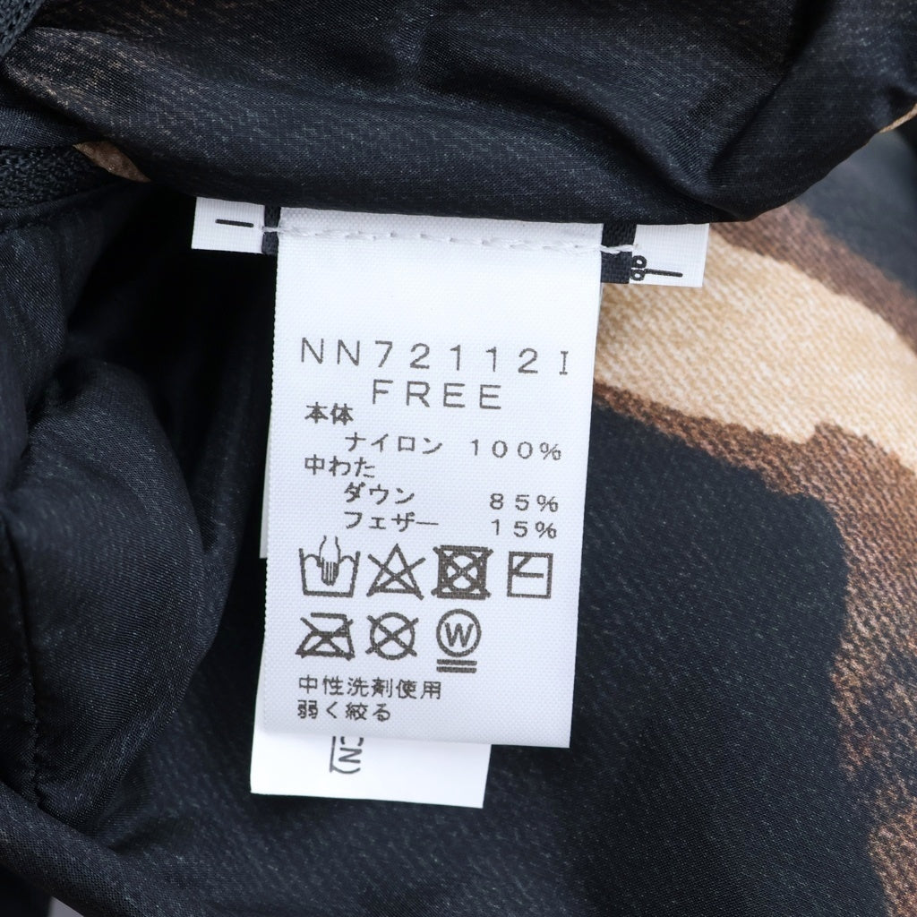 SUPREME(シュプリーム) 21AW ×THE NORTH FACE Bleached Denim Print 700-Fill Down Scarf ザノースフェイス デニムプリント ダウンスカーフ マフラー ブラック/ブラウン NN72112I