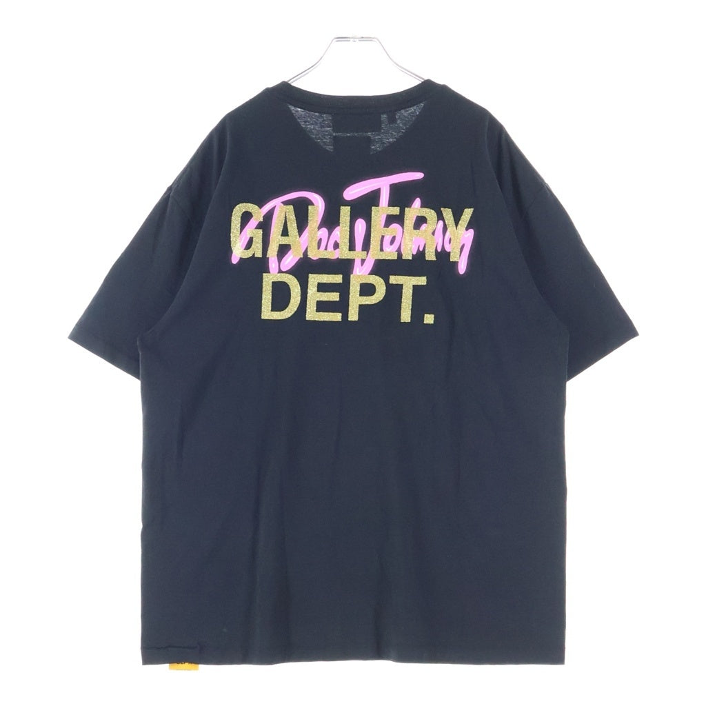 GALLERY DEPT.(ギャラリーデプト) 23SS ×DOC JOOHNSON BODY COCKTAILS TEE ドック ジョンソン ボディ コックテルズ プリント クルーネック 半袖Tシャツ カットソー ブラック BDC-1000BLACK
