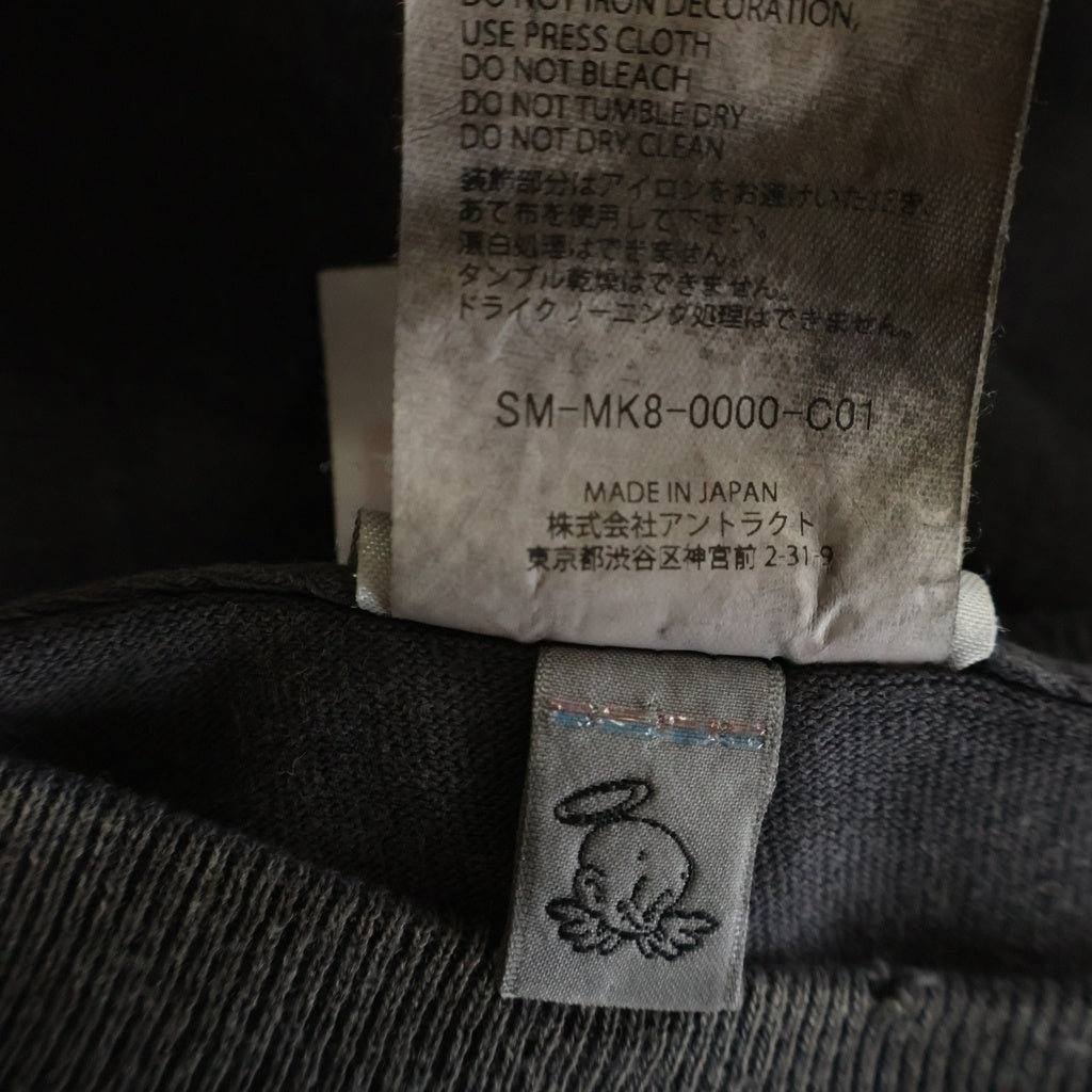 SAINT MICHAEL(セントマイケル) ×JAMIE REID JR SS T-SHIRT/VOTE F LIGHT ジェイミーリード グラフィティプリント クルーネック半袖Tシャツ カットソー ブラック SM-MK8-0000-C01