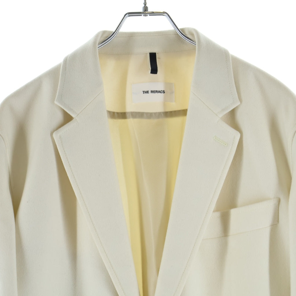 THE RERACS(ザ リラクス) 21AW Wool Single 1B Jacket ウール シングル1Bテーラードジャケット アイボリー 21FW-REJK-120-J