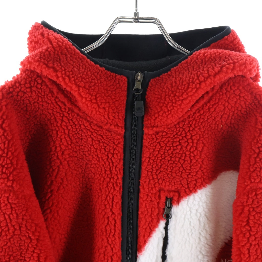 SUPREME(シュプリーム) 20AW ×THE NORTH FACE S Logo Hooded Fleece Jacket ザノースフェイス Sロゴ フーデッドフリースジャケット レッド NT62004I