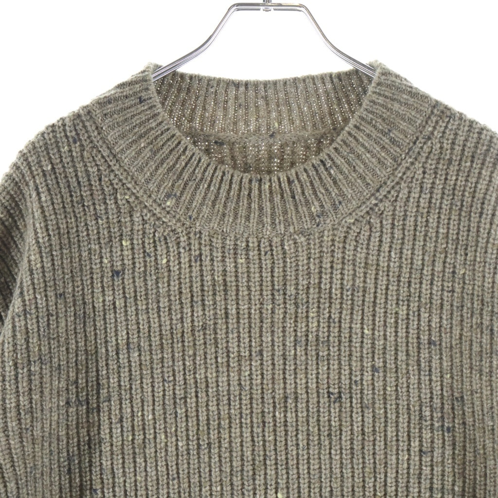 Maison Margiela(メゾンマルジェラ) 23SS カシミヤ混 オーバーサイズ プルオーバークルーネックニットセーター ブラウン S50HL0001
