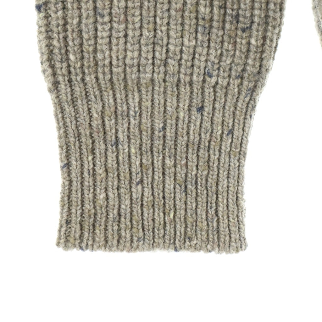 Maison Margiela(メゾンマルジェラ) 23SS カシミヤ混 オーバーサイズ プルオーバークルーネックニットセーター ブラウン S50HL0001