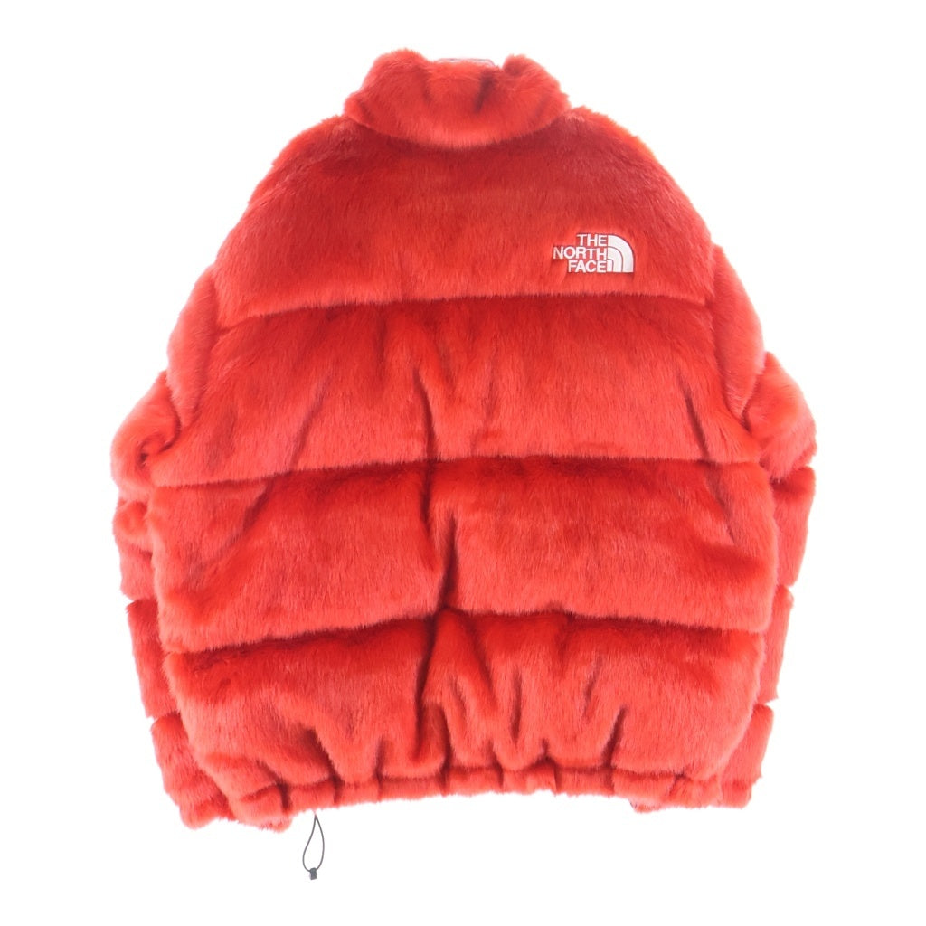 SUPREME(シュプリーム) 20AW ×THE NORTH FACE Faux Fur Nuptse Jacket ザノースフェイス フェイクファー ヌプシ ジップアップダウンジャケット レッド ND92001I