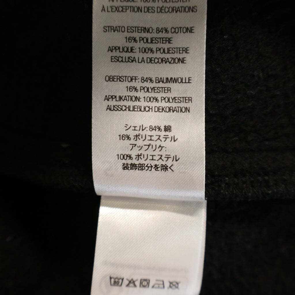 SUPREME(シュプリーム) 24AW Satin Applique Sweatpant サテンアプリーケ コットン スウェットパンツ ブラック