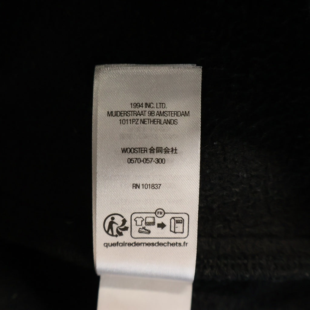 SUPREME(シュプリーム) 24AW Satin Applique Sweatpant サテンアプリーケ コットン スウェットパンツ ブラック