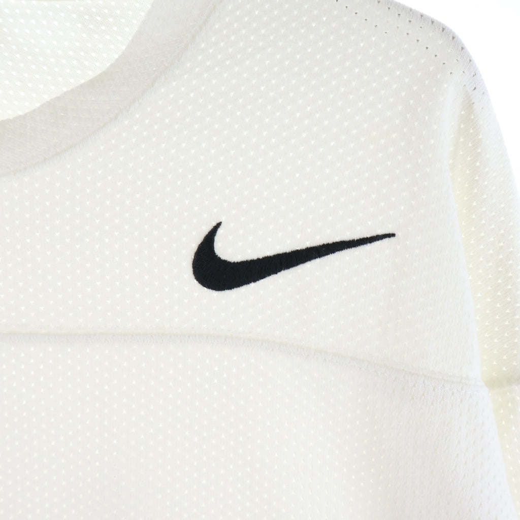 NIKE(ナイキ) ×STUSSY DRI FIT MESH JERSEY ステューシー ドライメッシュジャージ 両面デザイン クルーネックTシャツ 長袖 カットソー ホワイト FJ9164-133
