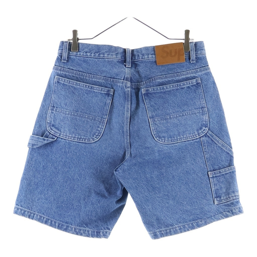SUPREME(シュプリーム) 21SS Handstyle Denim Painter Short 5ポケット ペイントデザイン ロゴエンブロイダリー デニムハーフパンツ インディゴ
