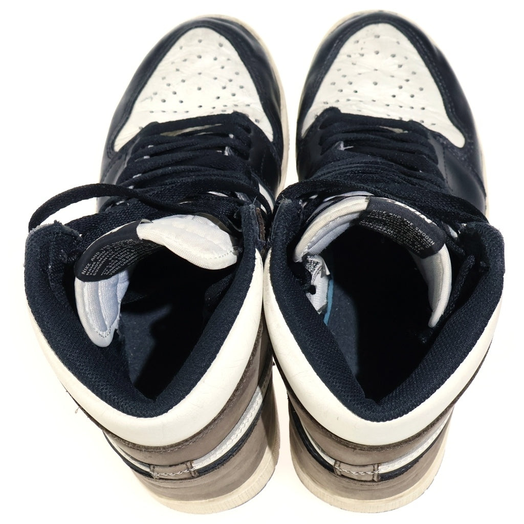 NIKE(ナイキ) AIR JORDAN 1 RETRO HIGH OG DARK MOCHA エアジョーダン1 レトロ ダークモカ ハイカットスニーカー ブラウン/ホワイト/ブラック US8/26cm 555088-105