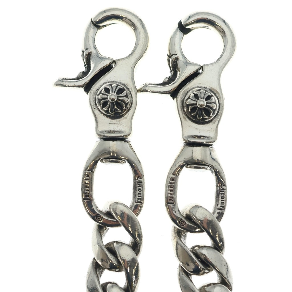 CHROME HEARTS(クロムハーツ) CLASSIC SHORT-T/ 2クリップショートクラシック ウォレットチェーン シルバー BCA068
