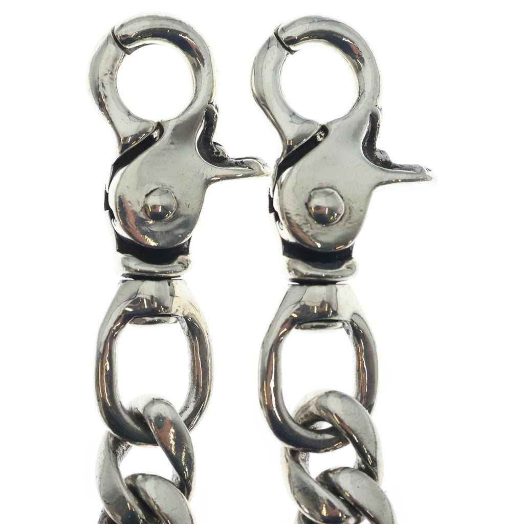 CHROME HEARTS(クロムハーツ) CLASSIC SHORT-T/ 2クリップショートクラシック ウォレットチェーン シルバー BCA068