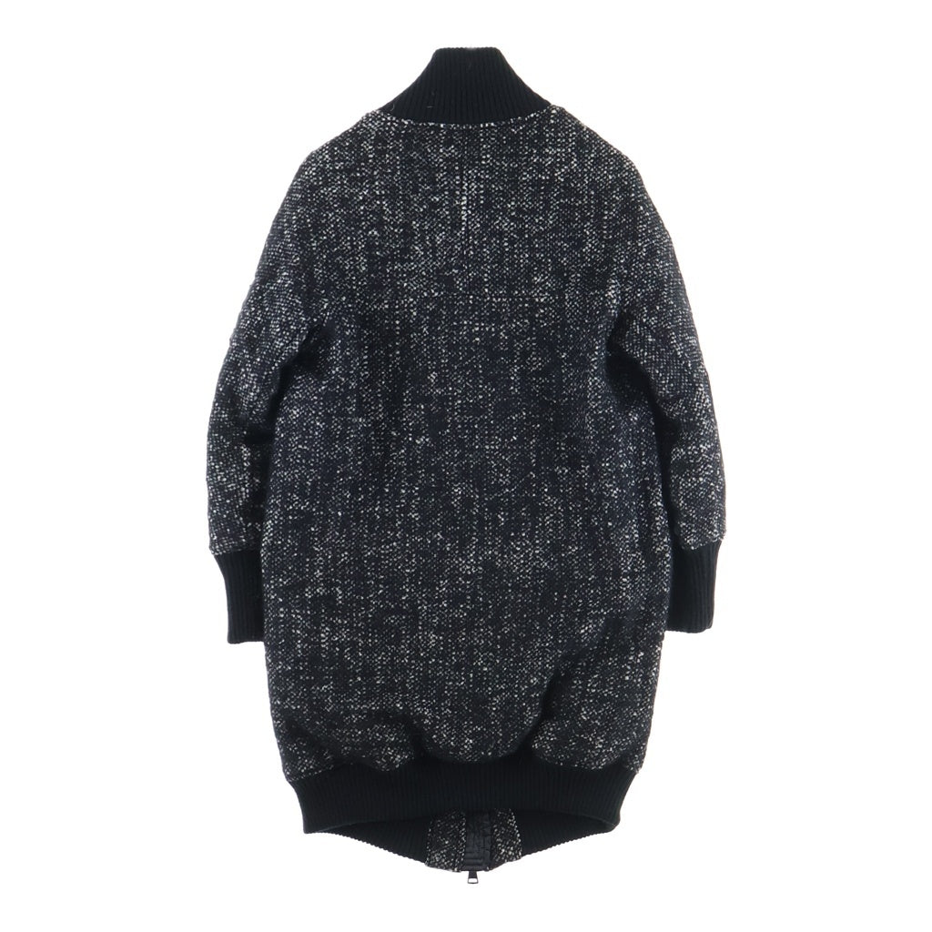 TATRAS(タトラス) 19AW CANAZEI ナイロン混 ウール ジップアップロングダウンブルゾン レディース ホワイト/ブラック LTA19A4699