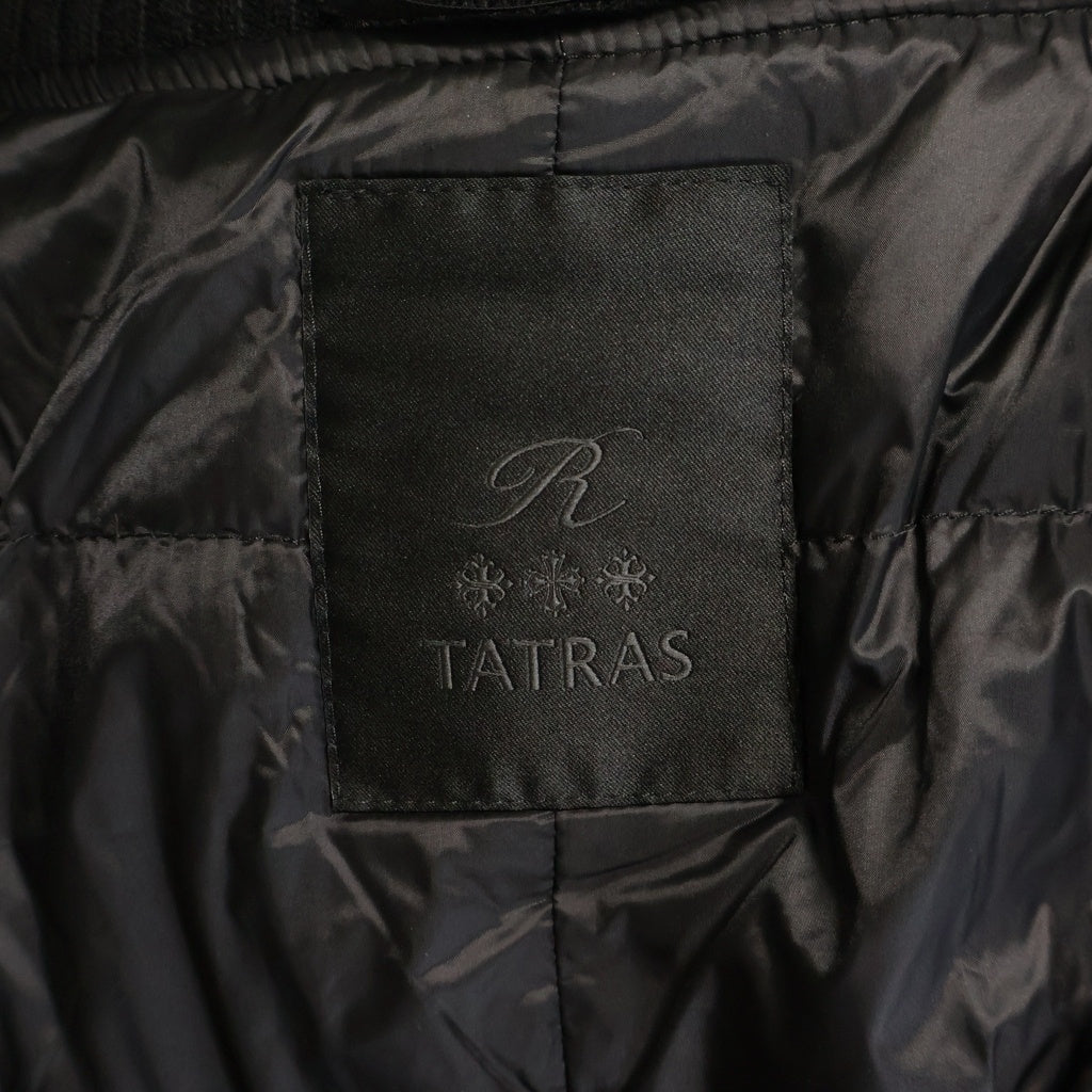 TATRAS(タトラス) 19AW CANAZEI ナイロン混 ウール ジップアップロングダウンブルゾン レディース ホワイト/ブラック LTA19A4699