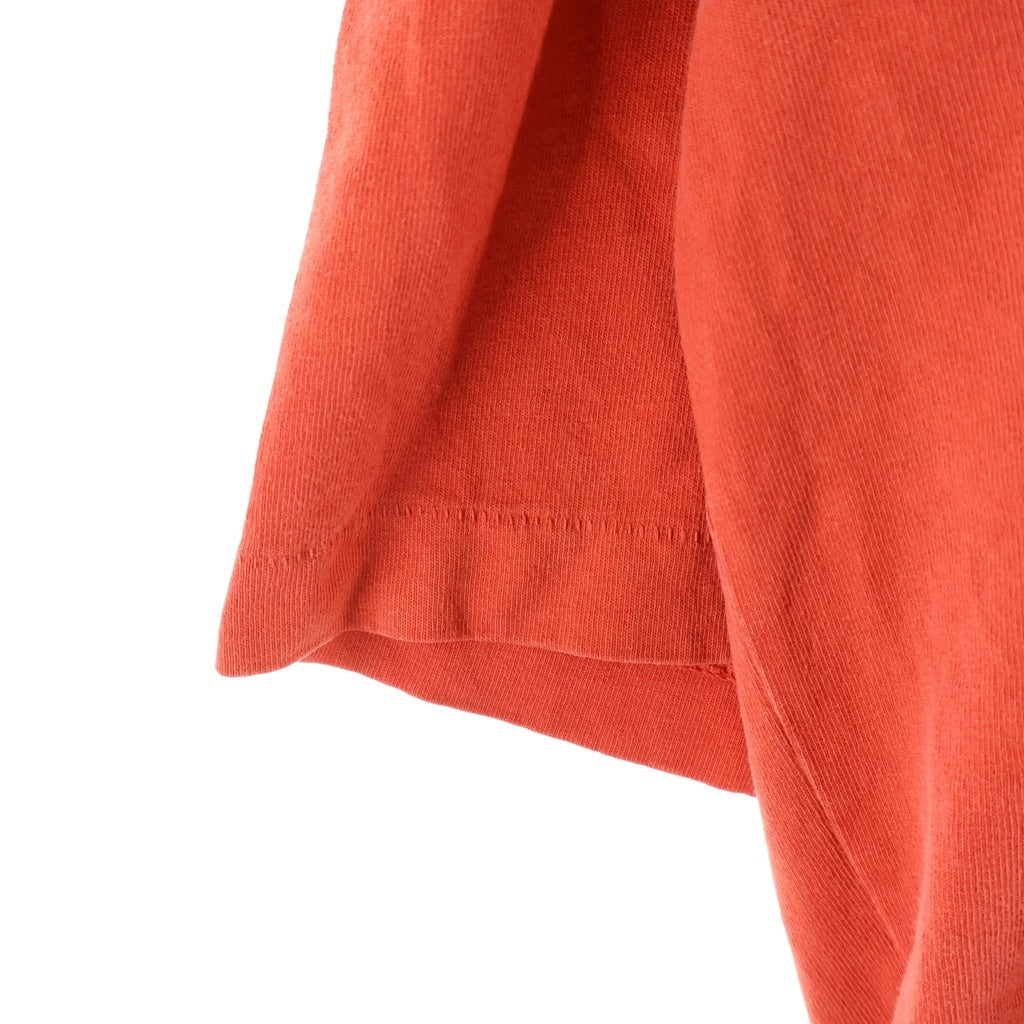 RRR123 RIVINGTON roi Rebis(リヴィントンロイレビス) LEFT OUT VINTAGE TEE レフトアウト ヴィンテージ加工 両面グラフィックプリントTシャツ 半袖クルーネックカットソー レッド