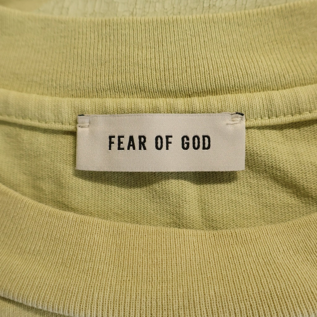 FEAR OF GOD ESSENTIALS(フィアオブゴッド エッセンシャルズ) 26SS LIBERATION NOW TEE リベレーションナウ 両面グラフィックプリントTシャツ 半袖クルーネックカットソー イエロー