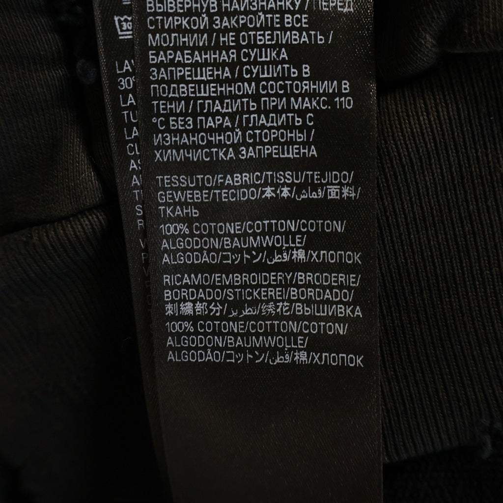 BALENCIAGA(バレンシアガ) 23SS ロゴ エンブロイダリー 泥加工 スモールフィット ジップアップ パーカー フーディー 744454 TOV14 1055