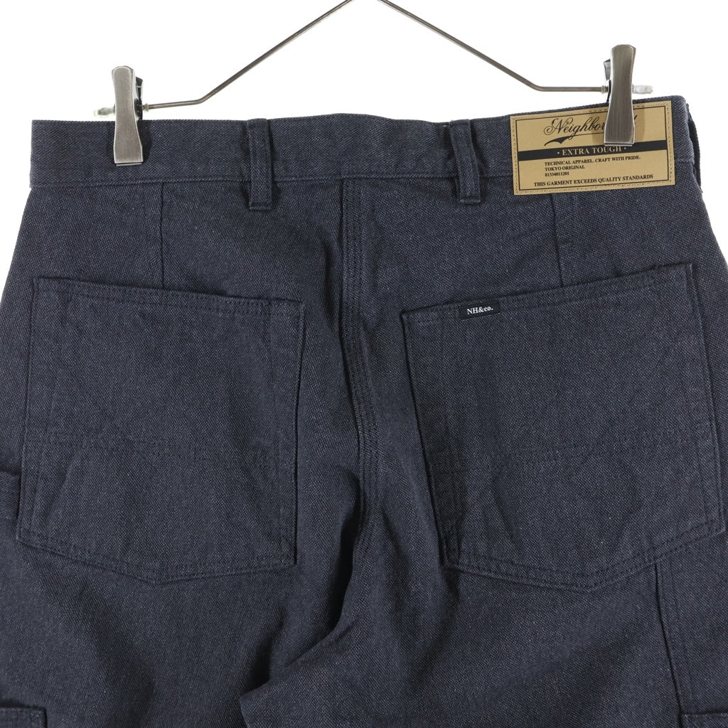 NEIGHBORHOOD(ネイバーフッド) 26SS DOUBLE KNEE DUCK PANTS ダックキャンバス ダブルニー パンツ ブラック 261AQNH-PTM03