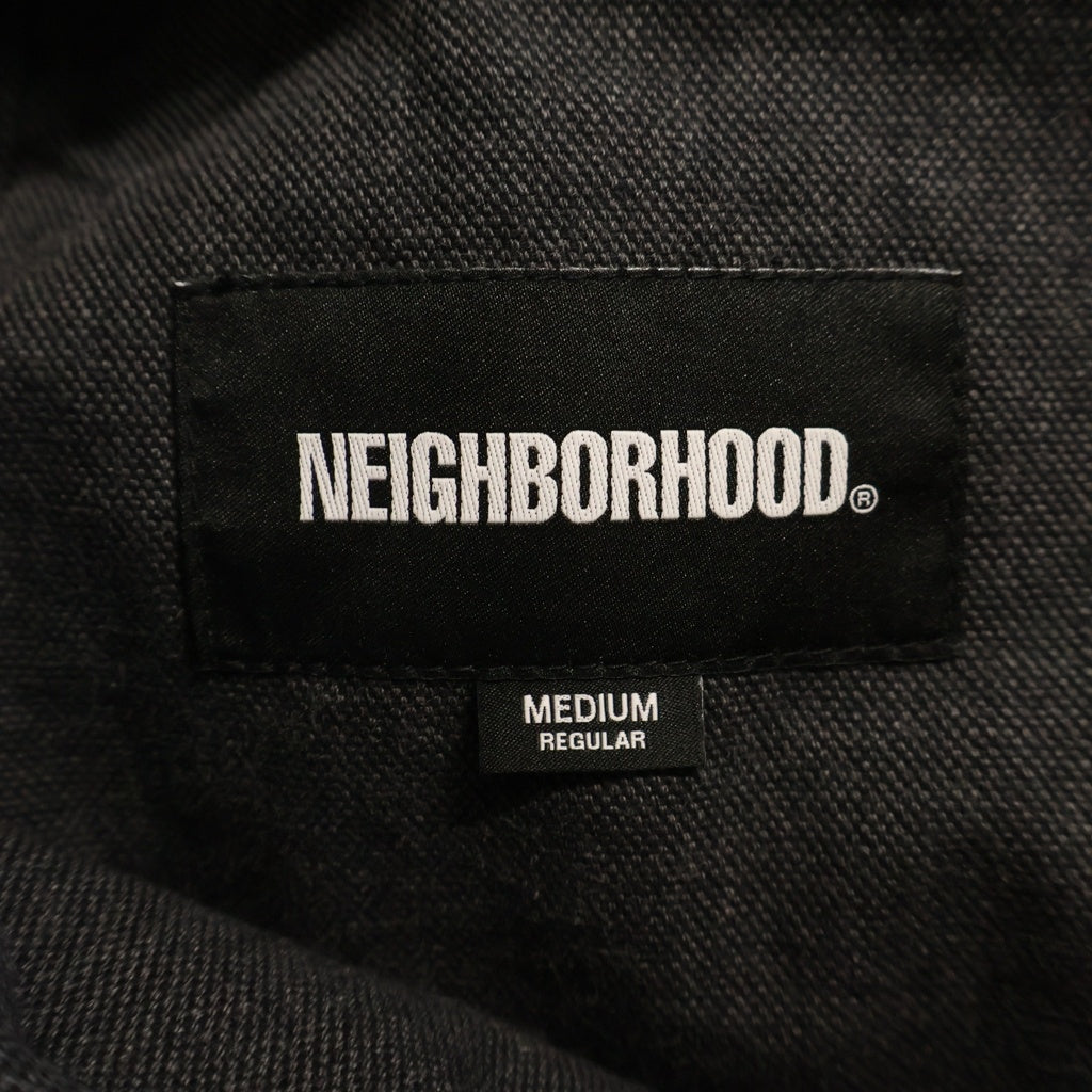 NEIGHBORHOOD(ネイバーフッド) 26SS DOUBLE KNEE DUCK PANTS ダックキャンバス ダブルニー パンツ ブラック 261AQNH-PTM03