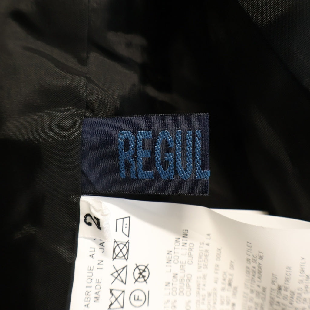 YOHJI YAMAMOTO REGULATION(ヨウジヤマモト レギュレーション) 23AW MIXED WEAVE TWILL ASYMMETRY DOUBLE B JACKET ツイル アシンメトリー ダブルテーラードジャケット FQ-J51-300