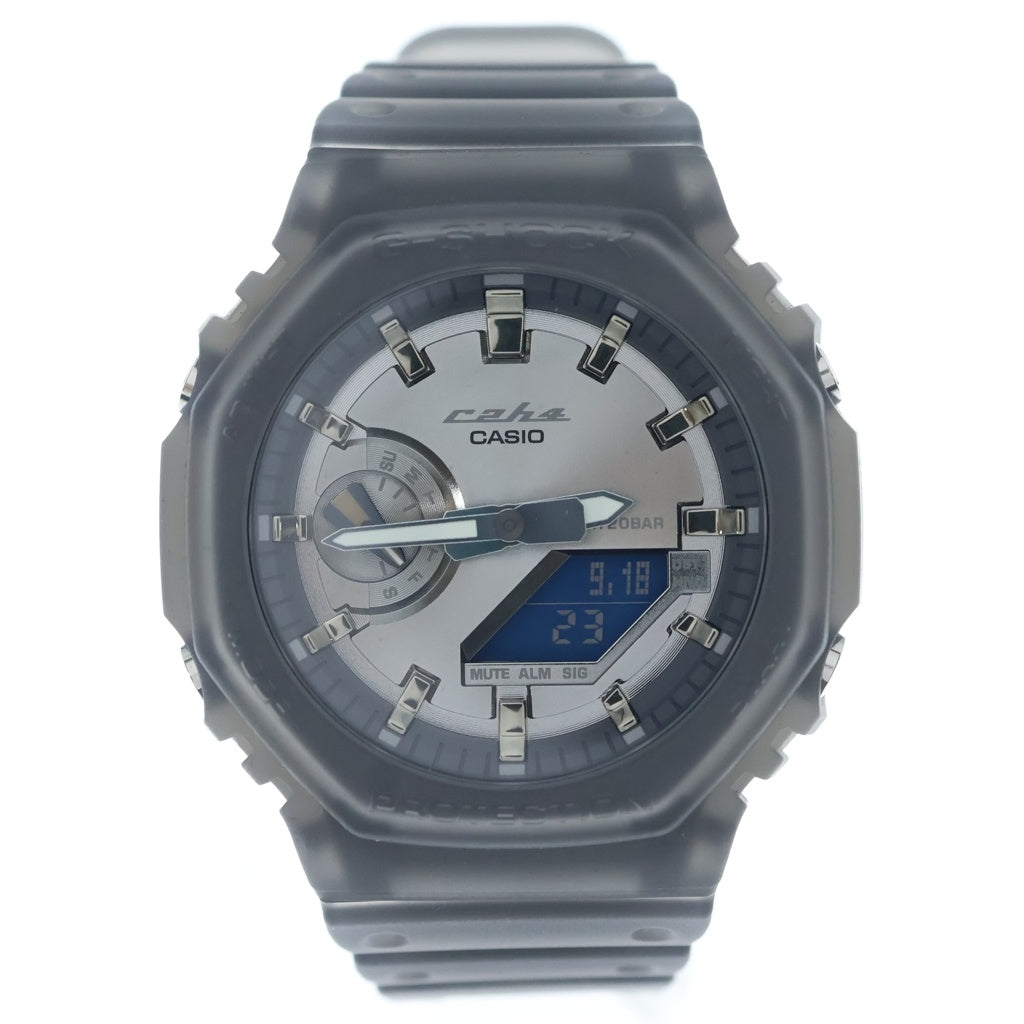 CASIO G-SHOCK(カシオ ジーショック) ×C2H4 GA-2100THE SPACE AGE EDITION シーツーエイチフォー スペース・エイジ・エディション 腕時計 シルバー/グレー GA-2100C2H426-8A-KIT