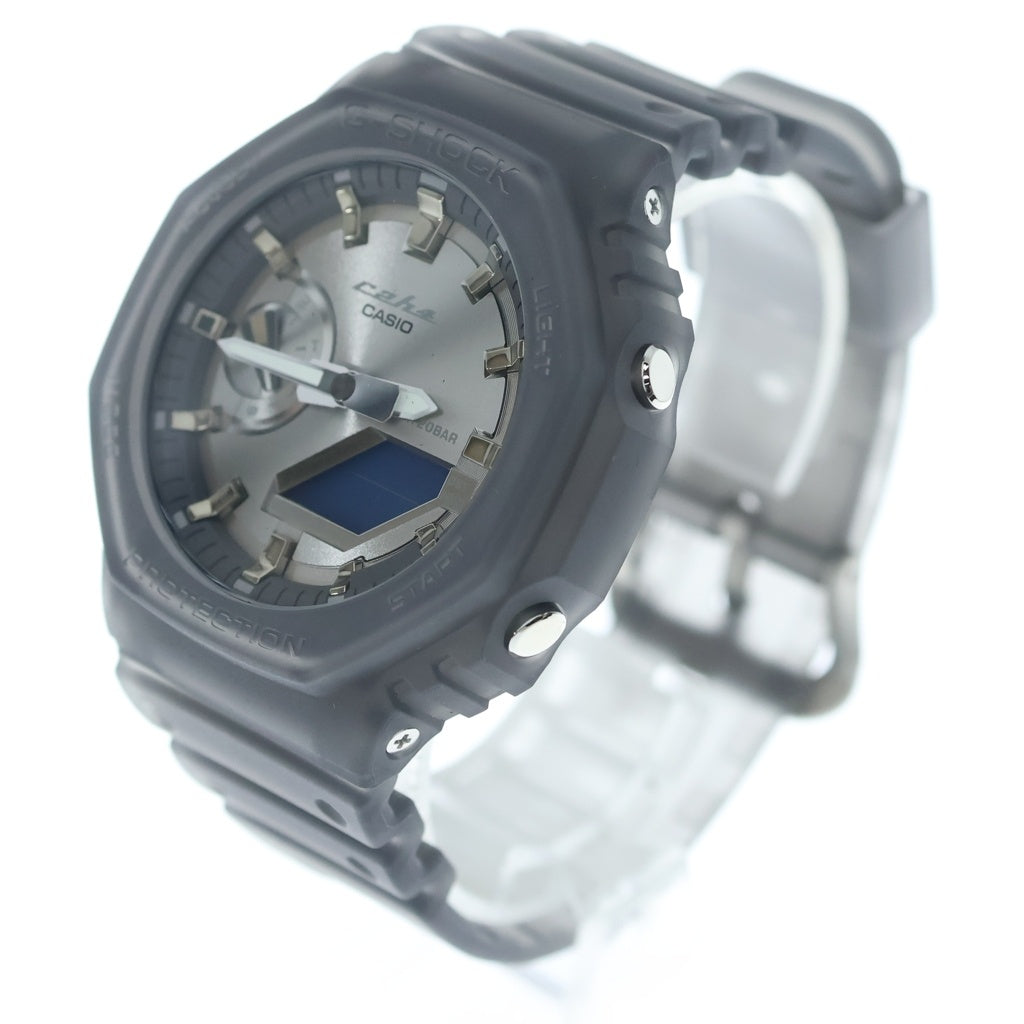 CASIO G-SHOCK(カシオ ジーショック) ×C2H4 GA-2100THE SPACE AGE EDITION シーツーエイチフォー スペース・エイジ・エディション 腕時計 シルバー/グレー GA-2100C2H426-8A-KIT