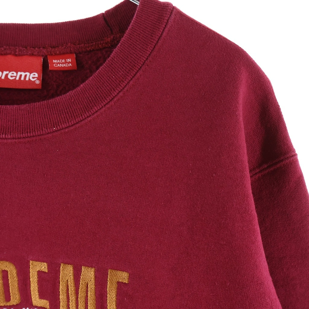 SUPREME(シュプリーム) 18AW World Famous Crewneck ワールドフェイマス クルーネックスウェットシャツ トレーナー レッド