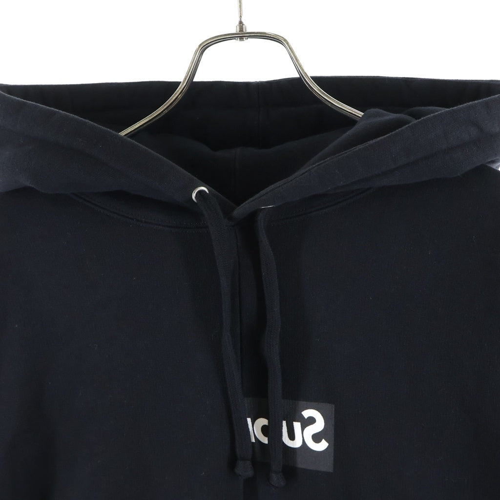 SUPREME(シュプリーム) 18AW ×Comme des GARCONS SHIRT Split Box Logo Hooded Sweatshirt コムデギャルソンシャツ スプリット ボックスロゴ フーデッドスウェットシャツ パーカー ブラック