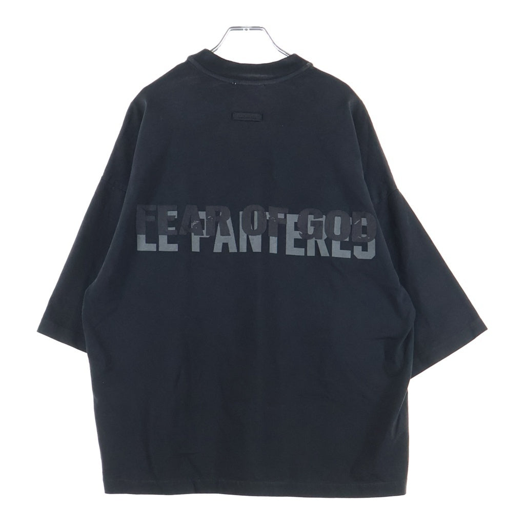 FEAR OF GOD(フィアオブゴッド) 26SS SOLIDARITYプリント ヘビーウェイトクルーネック半袖Tシャツ カットソー ブラック