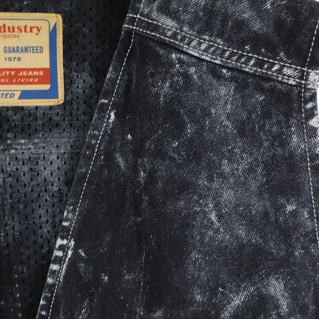DIESEL(ディーゼル) 23AW D-SAMP DENIM VEST ディーサンプ マルチポケット ジップアップ デニムベスト ブラック A09521