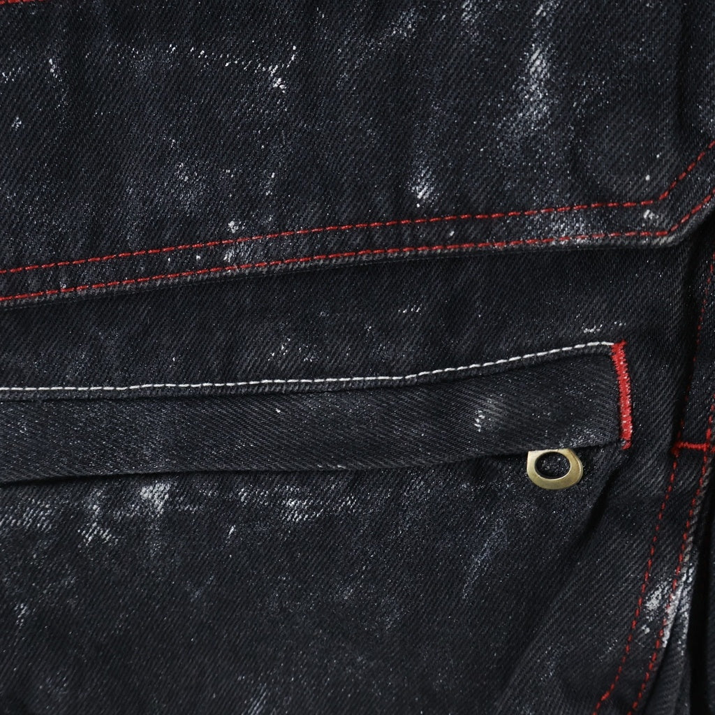 DIESEL(ディーゼル) 23AW D-SAMP DENIM VEST ディーサンプ マルチポケット ジップアップ デニムベスト ブラック A09521