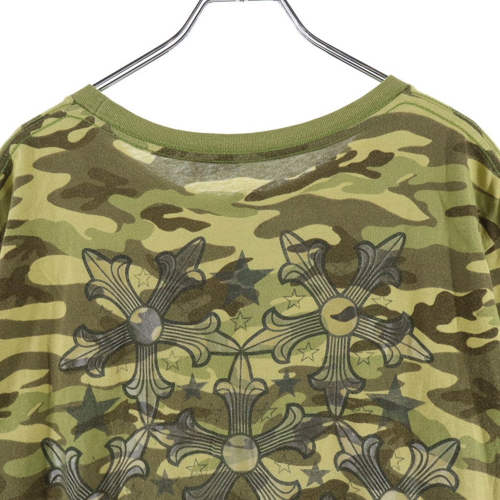 CHROME HEARTS(クロムハーツ) OLD STAR S/S TEE オールド スタープリント 半袖Tシャツ カットソー カモフラ グリーン