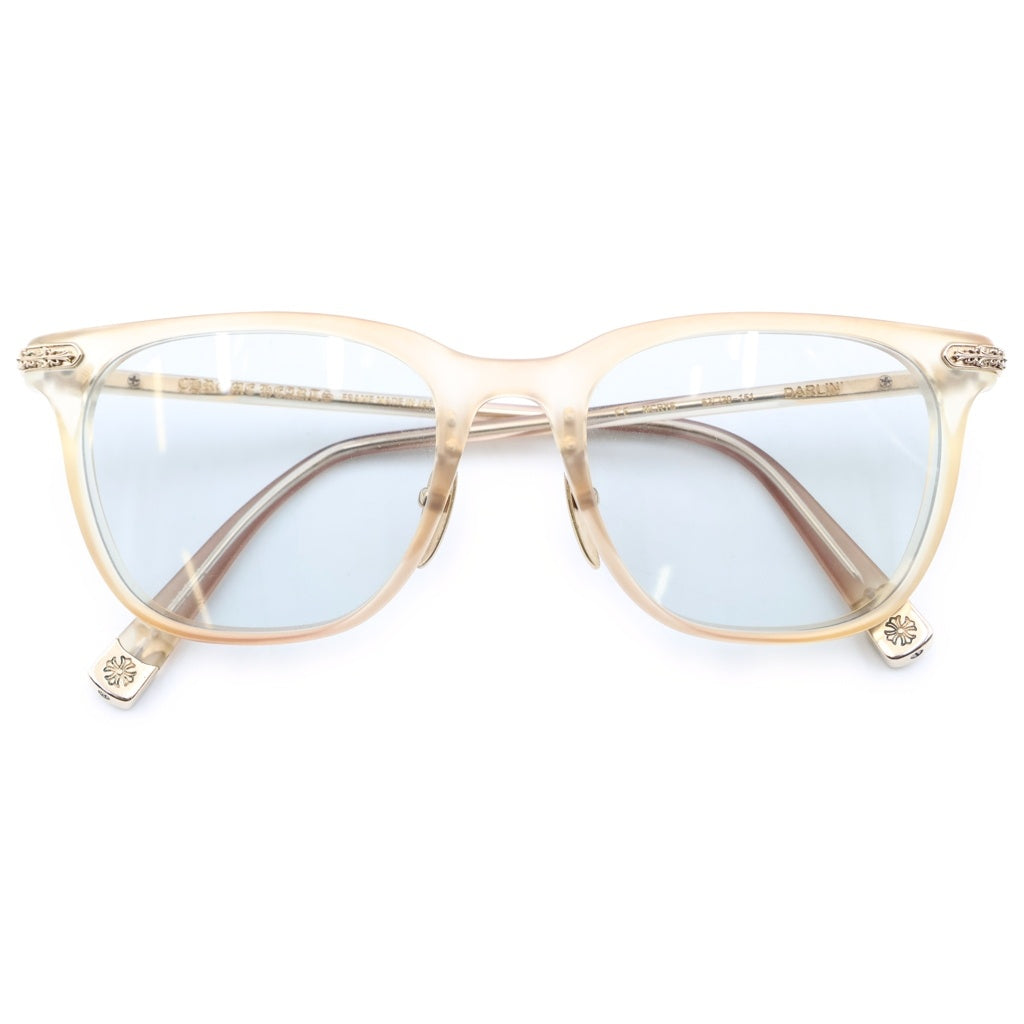 CHROME HEARTS(クロムハーツ) DARLIN サイドフローラル フレーム サングラス メガネ BK-18KGP ベージュ