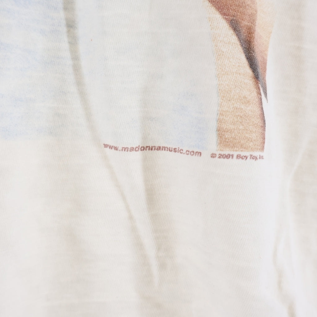 VINTAGE(ヴィンテージ) 00s MADONNA Drowned World Tour 2001 マドンナ フロント フォトプリント 半袖Tシャツ EUROタグ