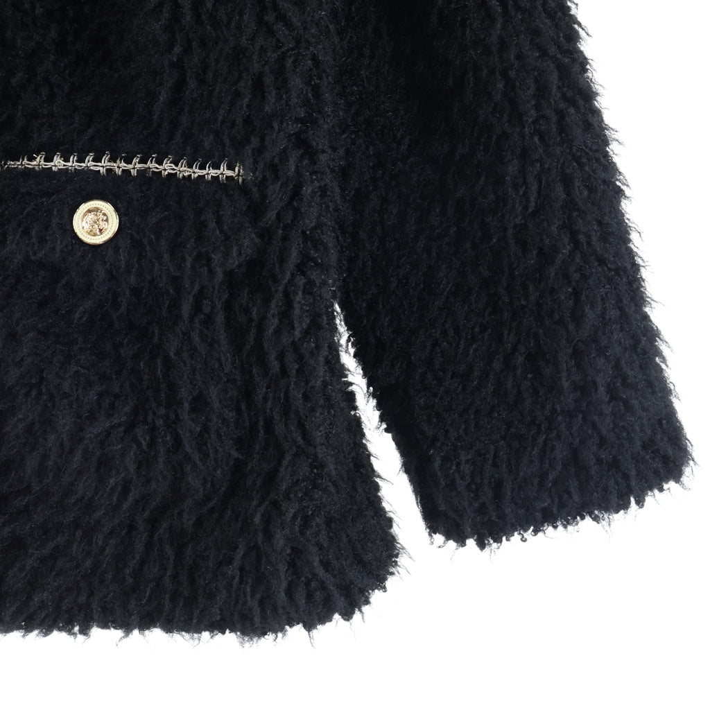 Her lip to(ハーリップトゥ) ROYAL FAUX FUR COAT ロイヤル フェイクファーコート ブラック レディース 1254307108