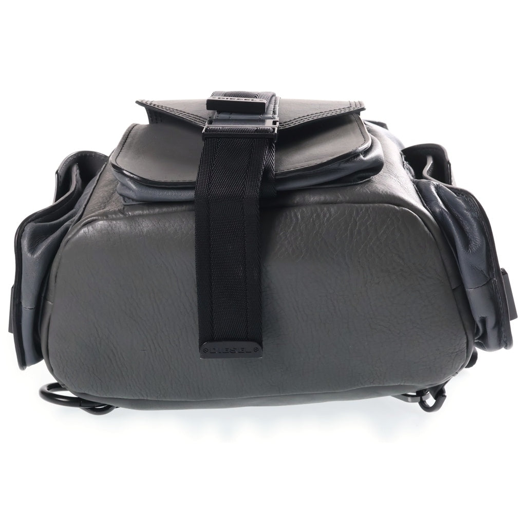 DIESEL(ディーゼル) MISS-MATCH BACKPACK ミスマッチ バックパック スムースレザー リュックサック グレー レディース