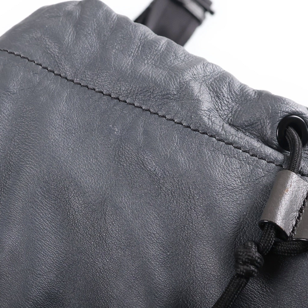 DIESEL(ディーゼル) MISS-MATCH BACKPACK ミスマッチ バックパック スムースレザー リュックサック グレー レディース