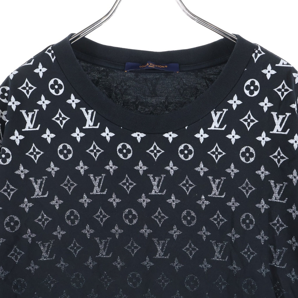LOUIS VUITTON(ルイヴィトン) 24AW モノグラムグラディエント クルーネック 半袖Tシャツ カットソー ブラック RM242MQ FSB HQY42W