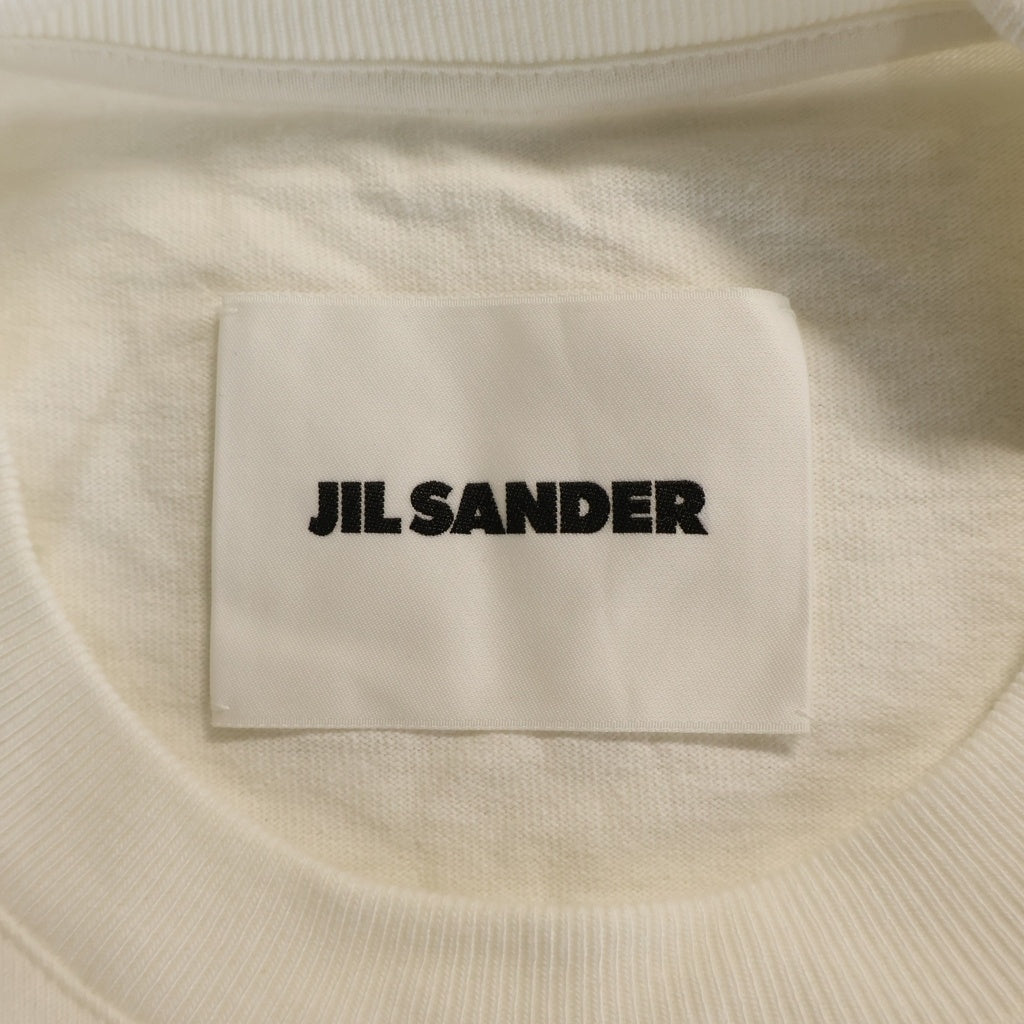 JIL SANDER(ジルサンダー) 25SS T-SHIRT ロゴプリント クルーネック 半袖Tシャツ カットソー ホワイト J21GC0168 J20243
