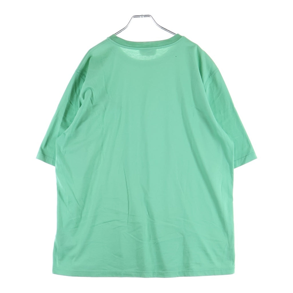 HERMES(エルメス) 22SS ホースレザーモチーフパッチ クルーネック 半袖Tシャツ カットソー グリーン