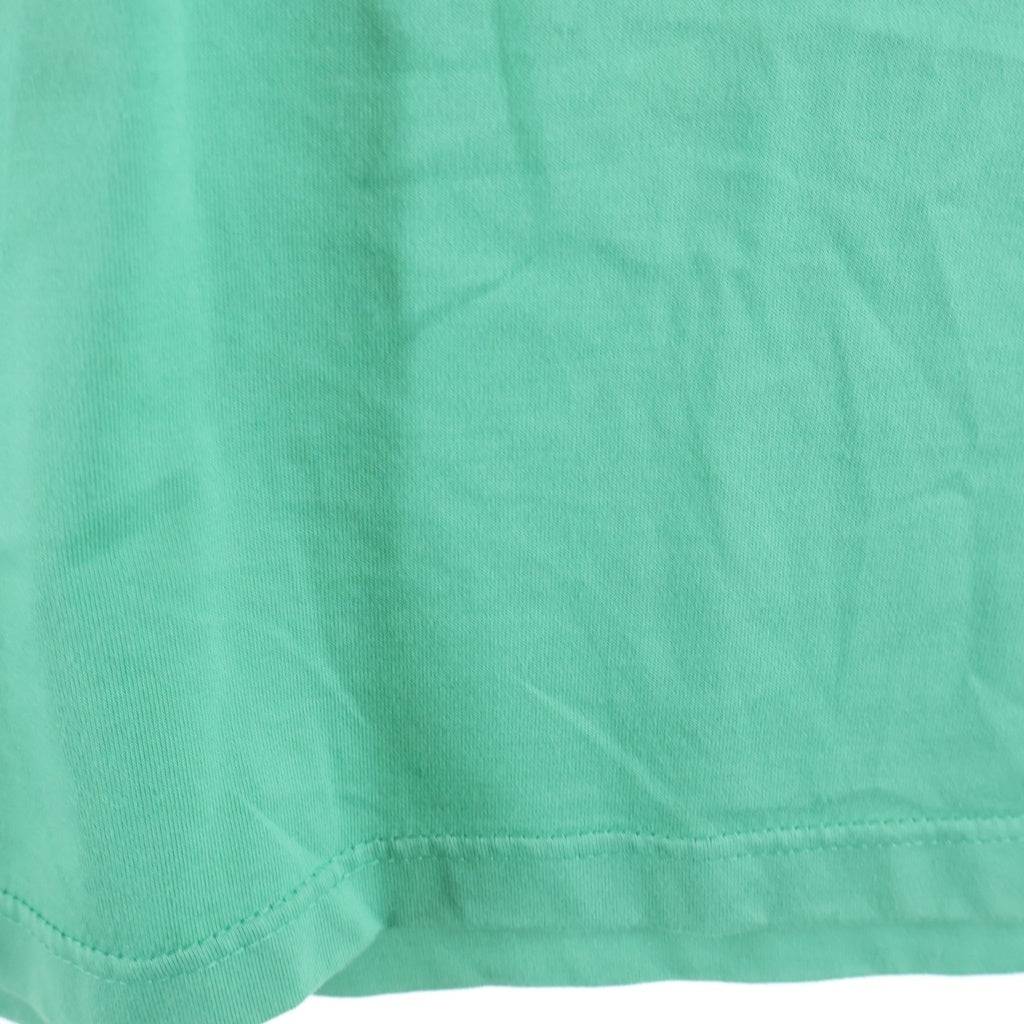 HERMES(エルメス) 22SS ホースレザーモチーフパッチ クルーネック 半袖Tシャツ カットソー グリーン